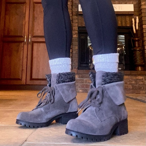 Lucky Brand Suede Lace-up Booties size 8 - Picture 11 of 11